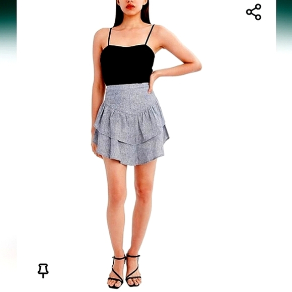 BCBGeneration Women's Fit and Flare Ruffle Tier Mini Skirt. Size M - Picture 15 of 15